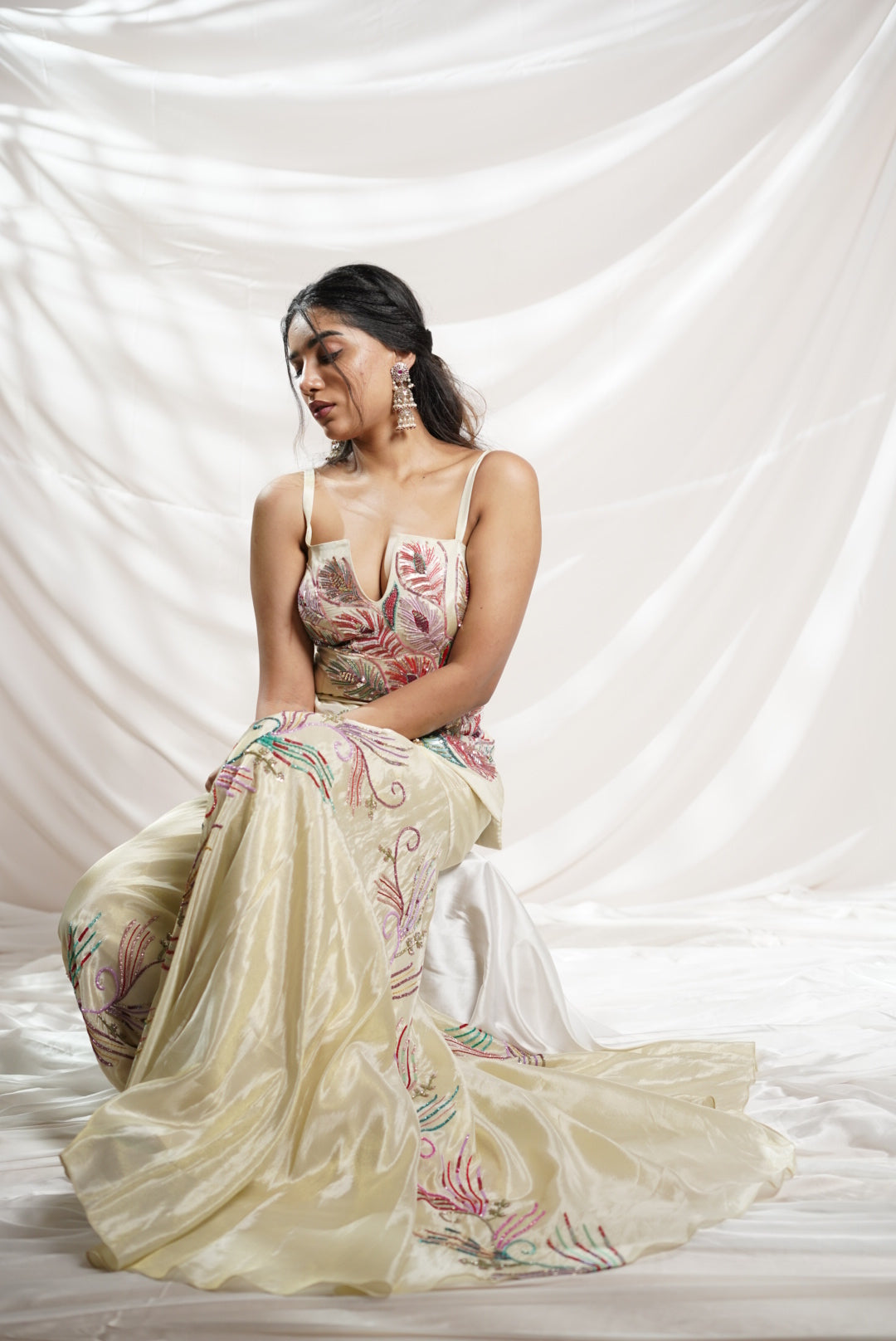 Golden Peacock Co-ord Set
