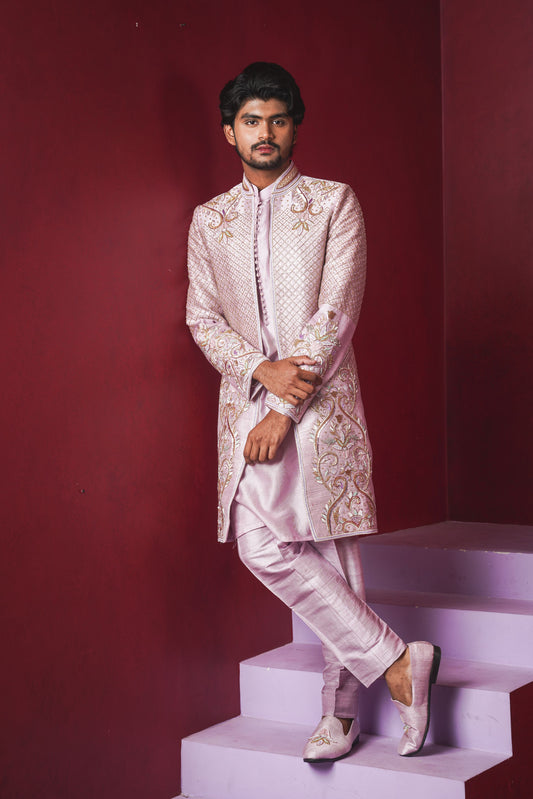 Lavender Sherwani