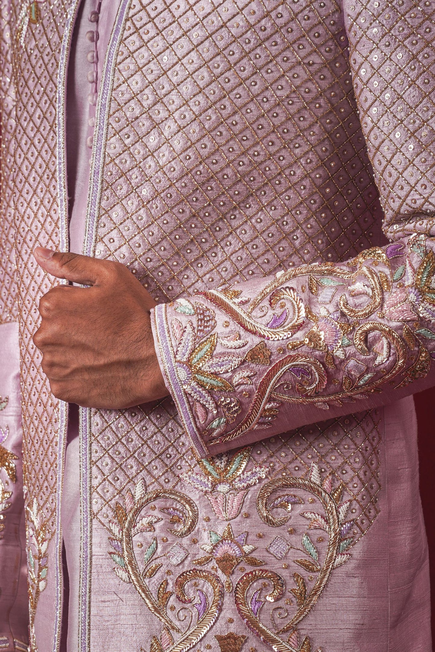 Lavender Sherwani