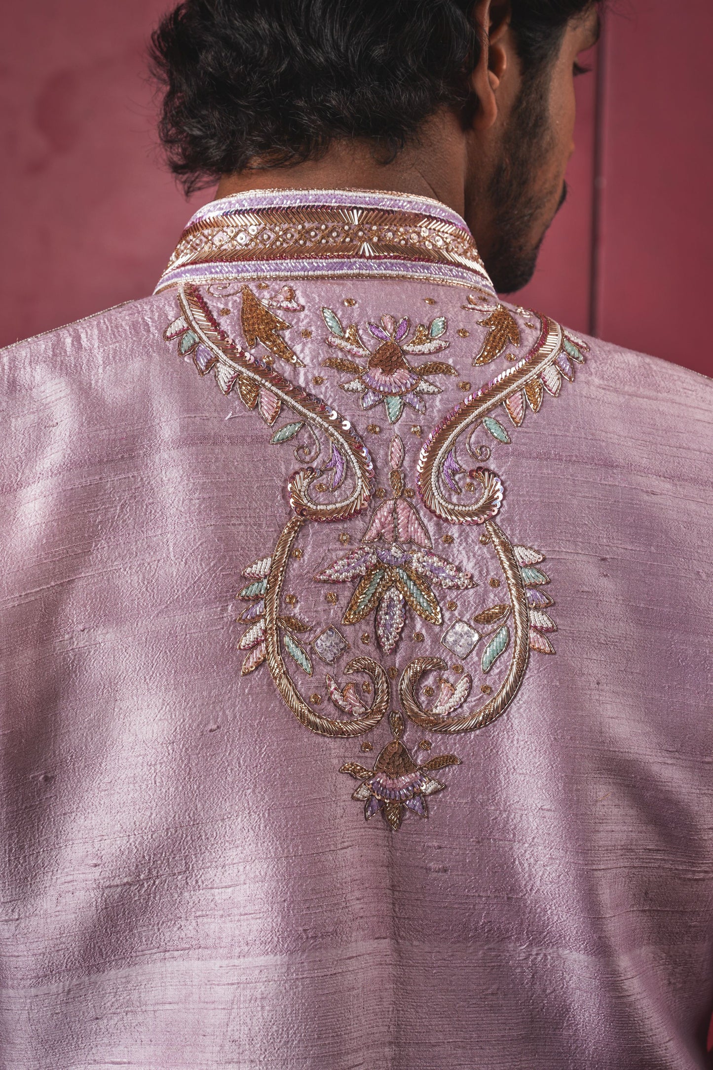 Lavender Sherwani