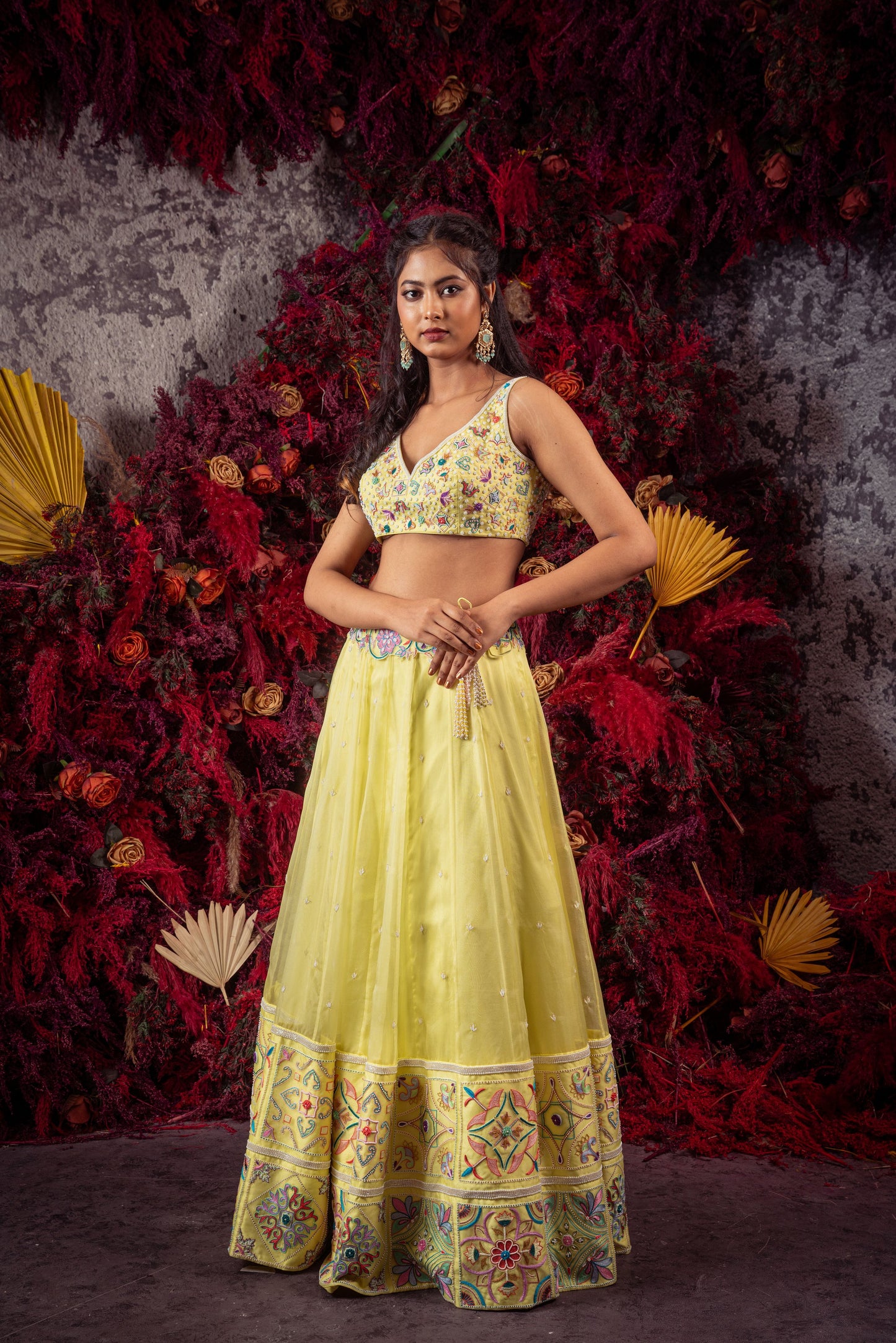 Yellow Tiles Lehenga