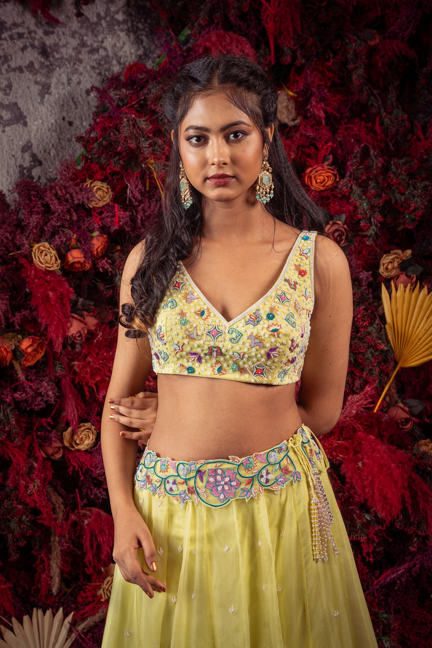 Yellow Tiles Lehenga