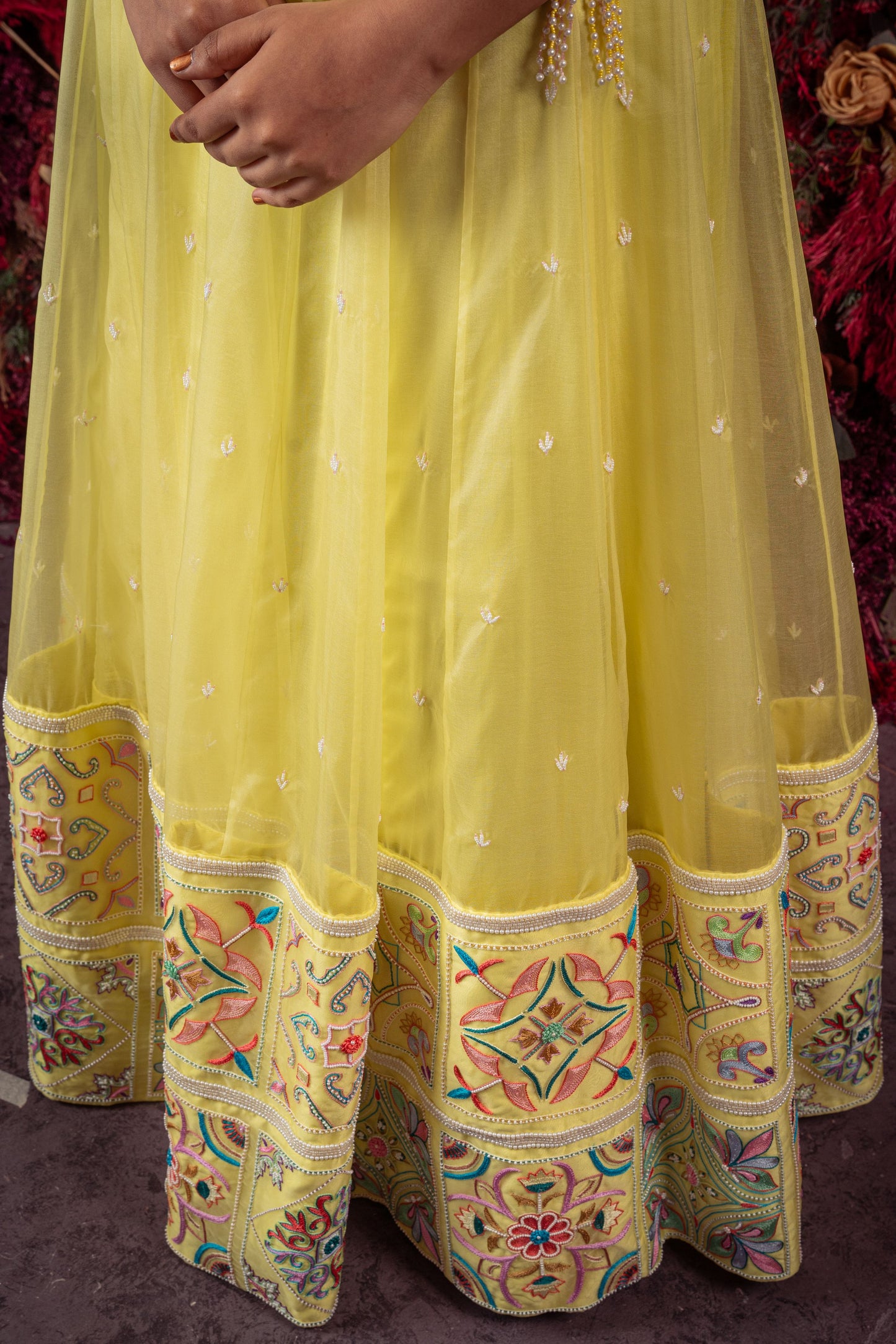 Yellow Tiles Lehenga