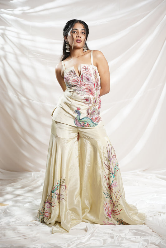 Golden Peacock Co-ord Set